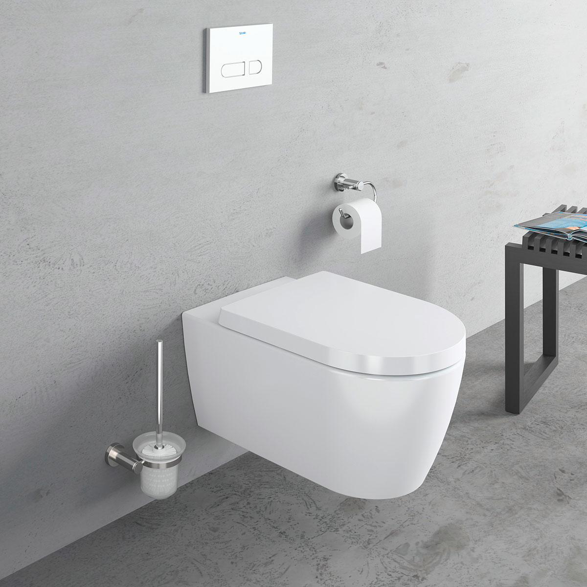 Vegghengt Toalett Duravit Me by Starck 252909 uten Toalettsete