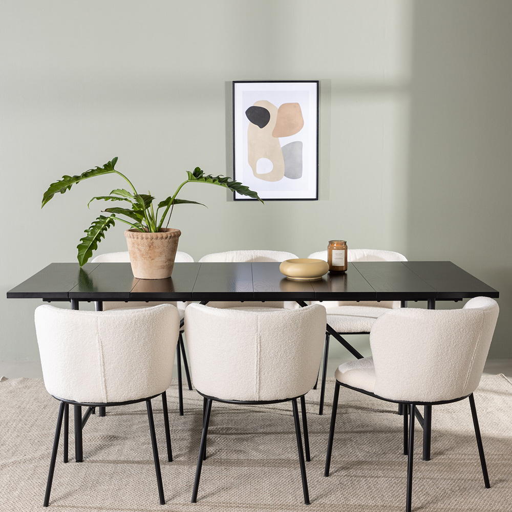 Spisegruppe Venture Home Astrid med 6 Edina Stoler