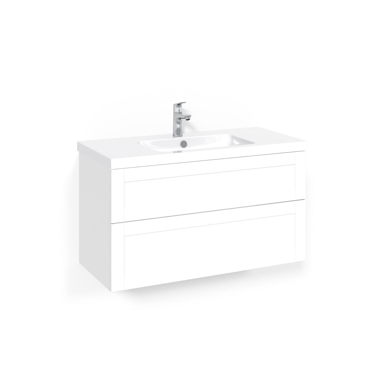 Tvättställsskåp Macro Design Crown Ramlucka Light 45 | badrum - badrumsmobler - tvattstallsskap-och-kommod | KakelKungen