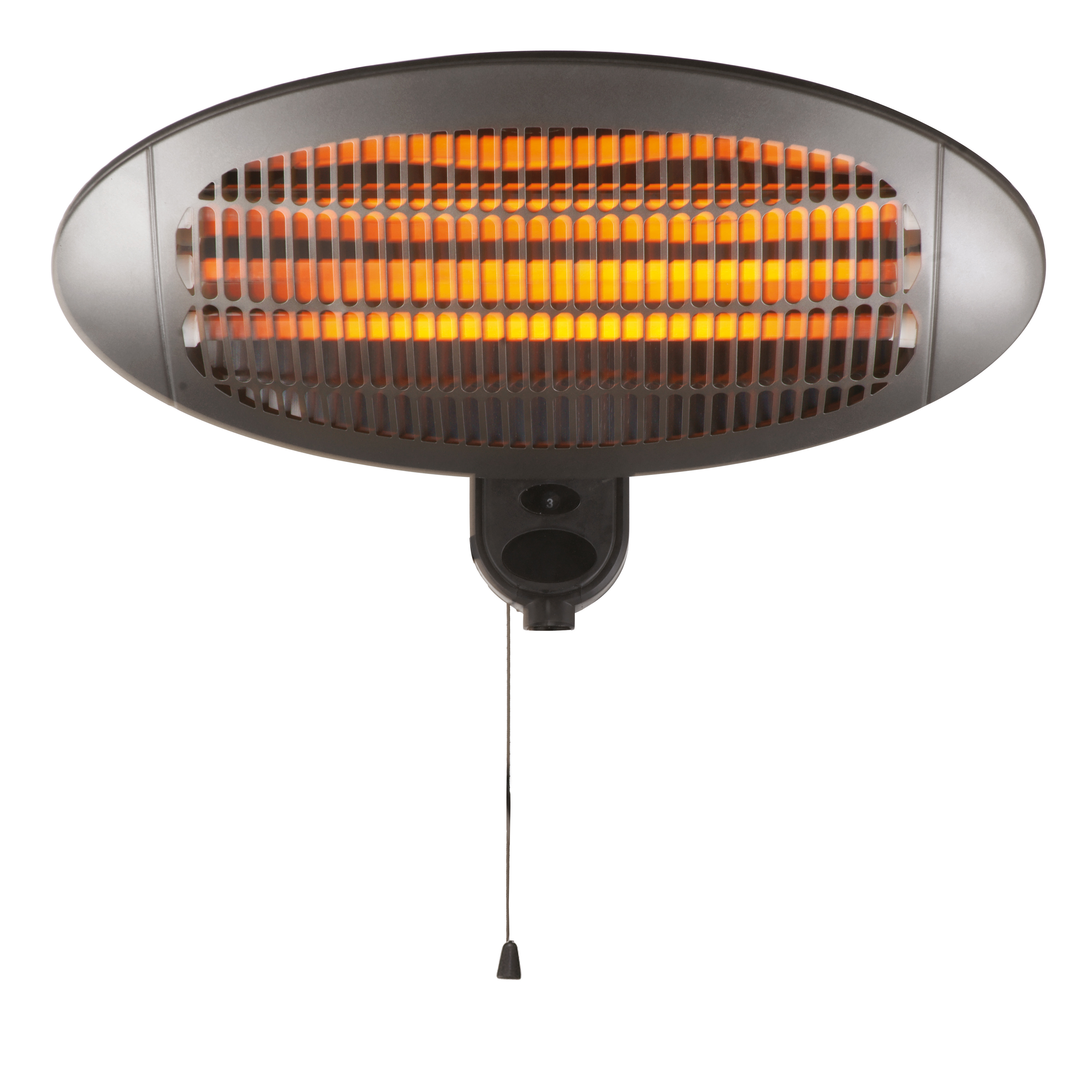 Terrassevarmer Home it for Veggmontering Sort 2000W