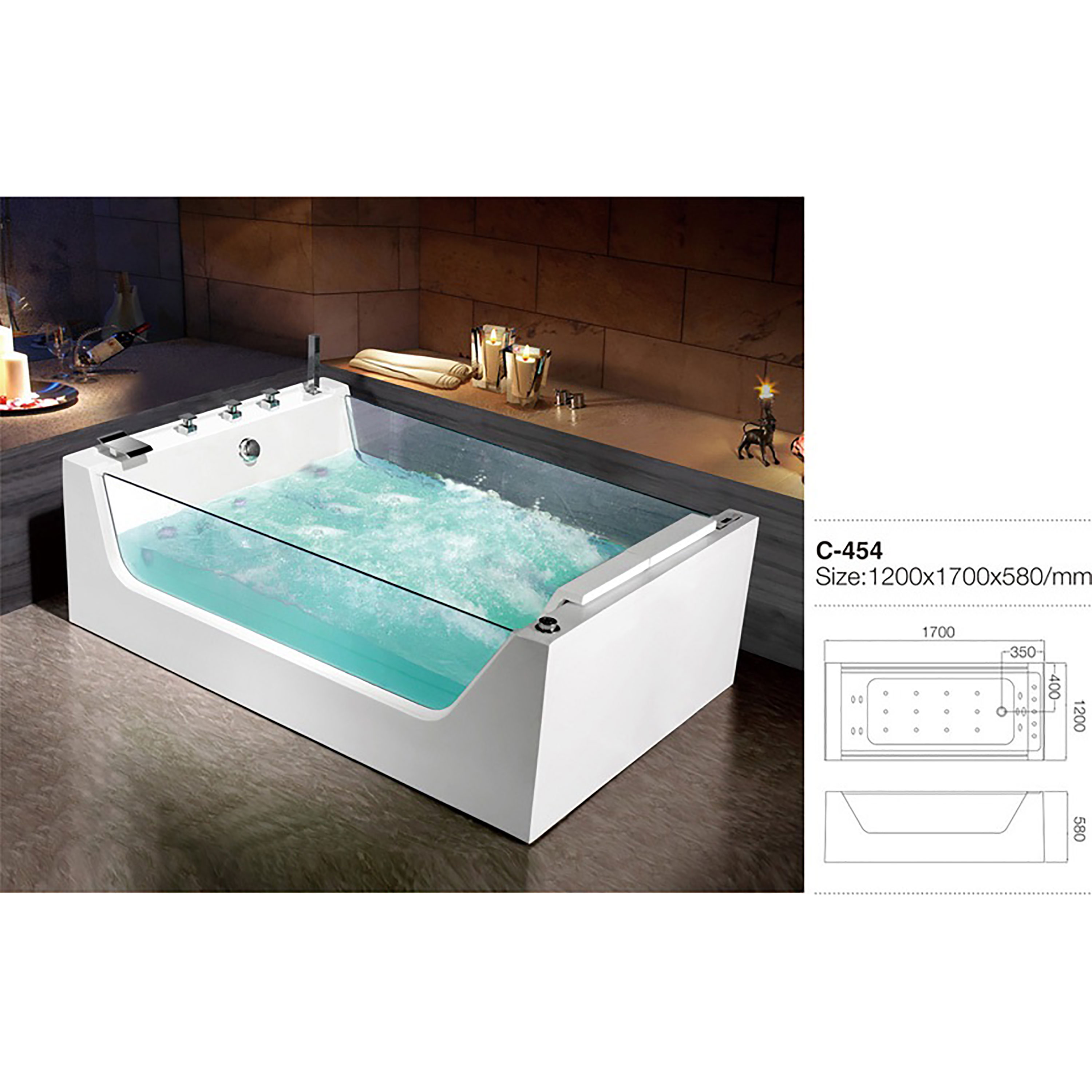 Bubbelbadkar Bathlife Flit