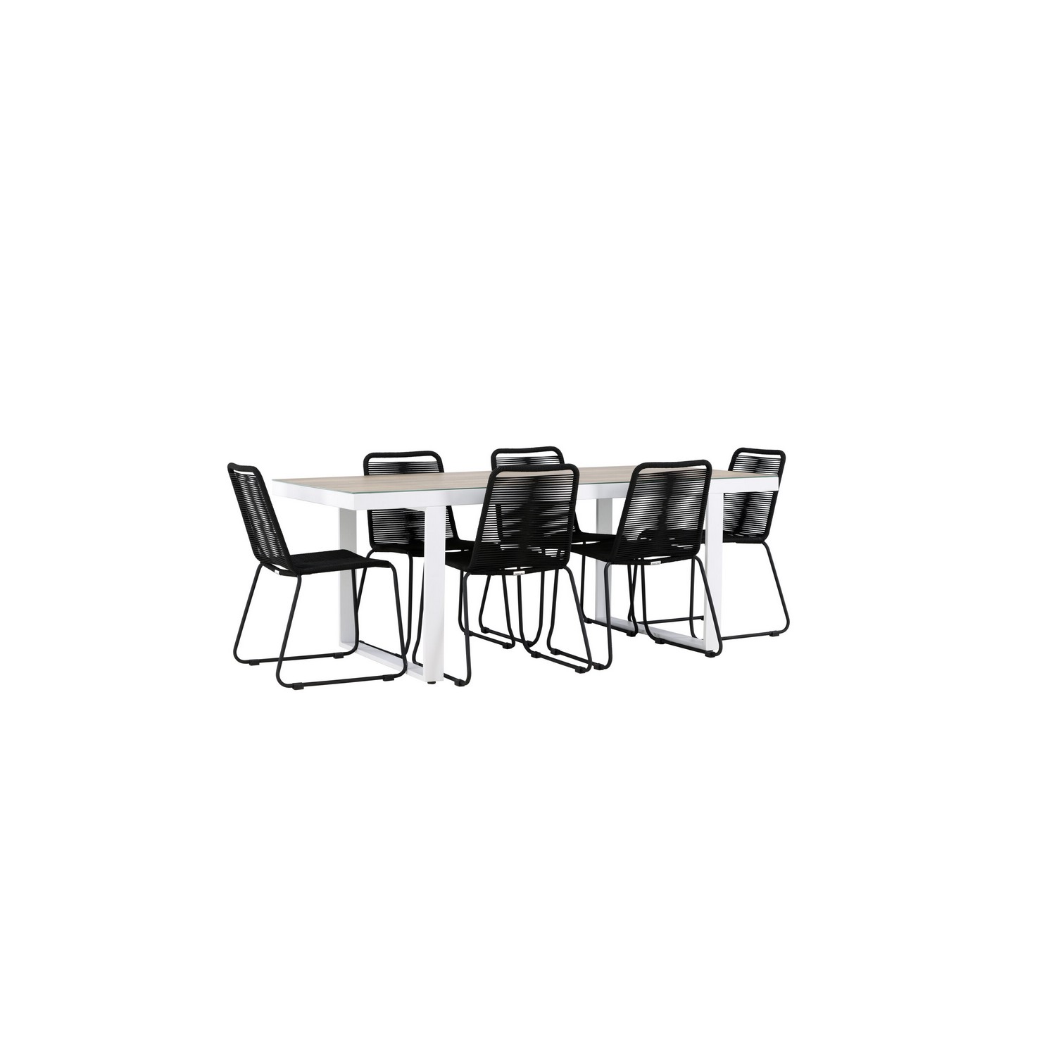 Hagegruppe Venture Home Merlo med 6 Lindos Stoler