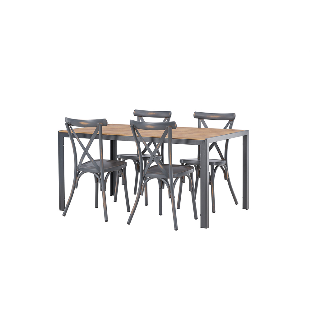 Spisegruppe Venture Home Break Bord med 4 Tablas Stoler