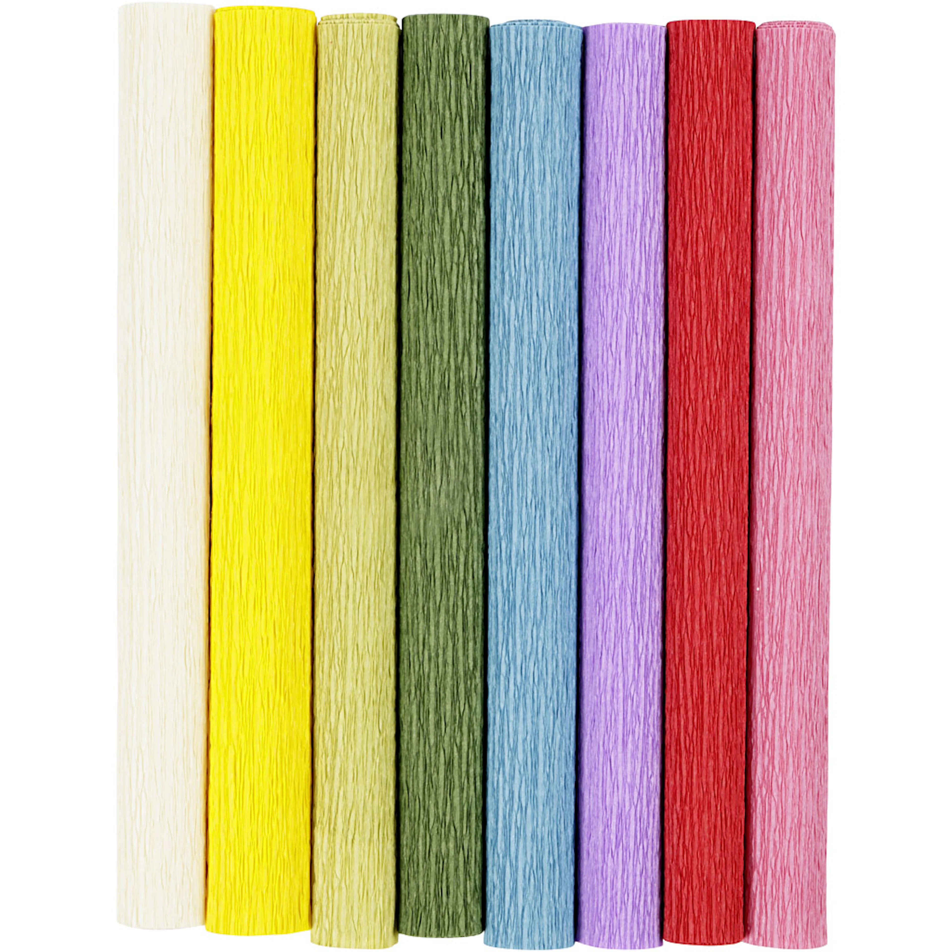 Kreppapir Creativ Company Standardfarger 25x60 cm Fint