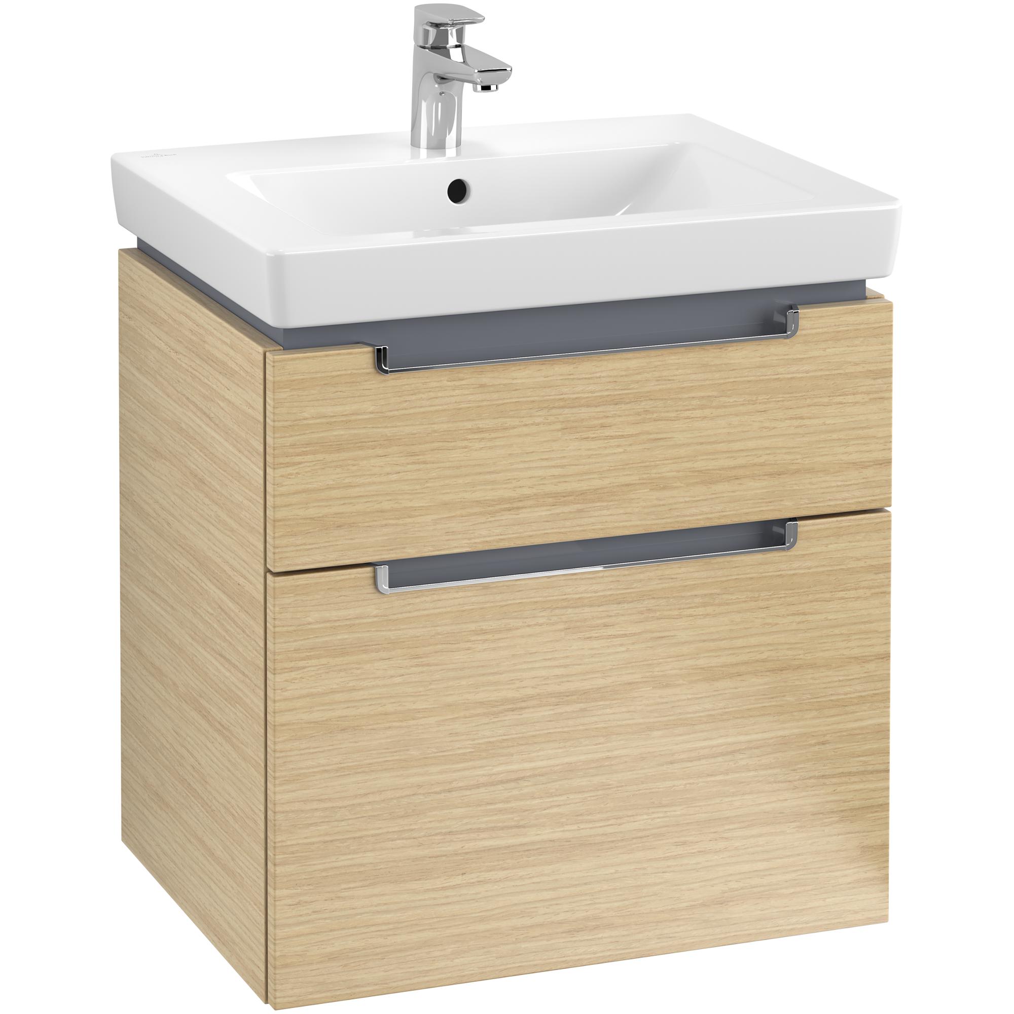 Tvättställsskåp Villeroy & Boch Subway 2.0 med 2 Lådor