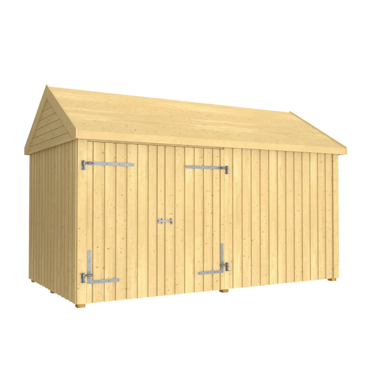 Utebod PLUS Classic Multi Hagehus 2 Moduler Dobbeldør Lukket 10m2