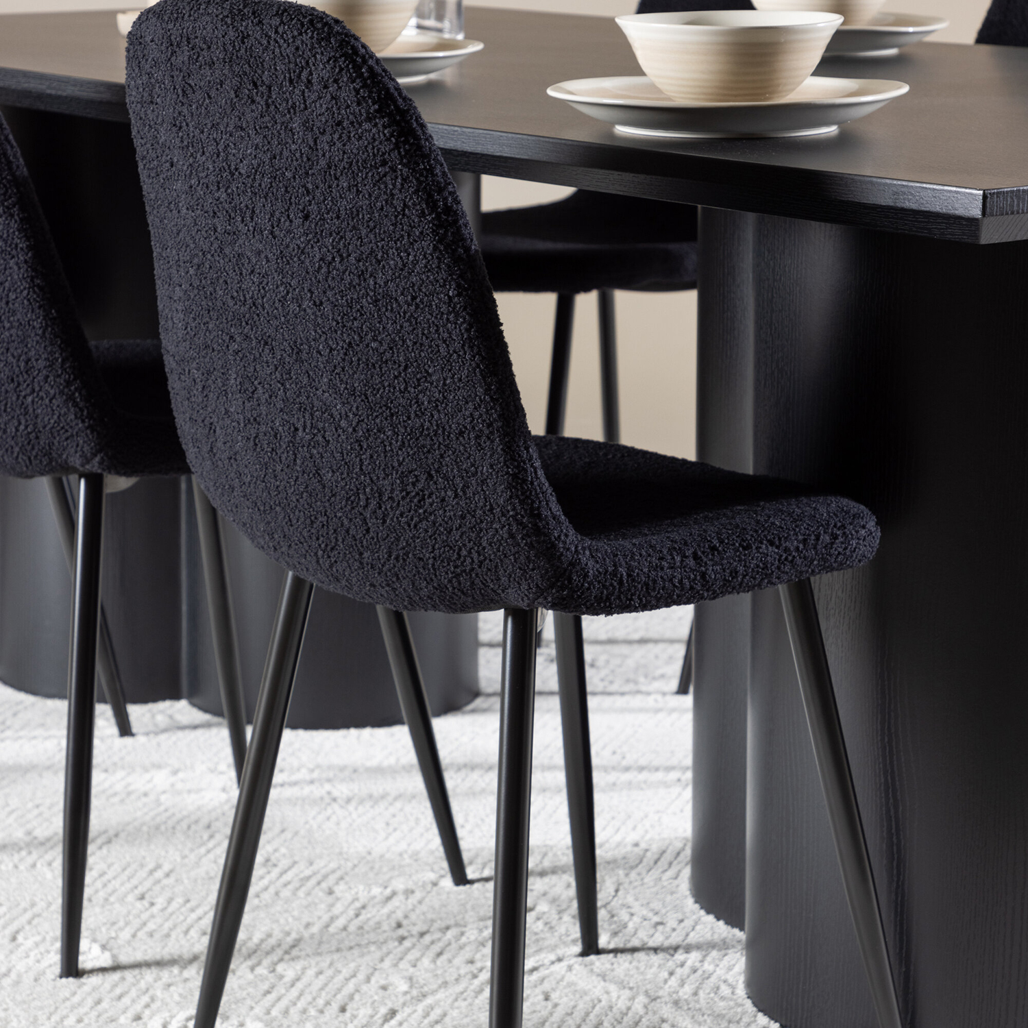 Spisegruppe Venture Home Olivia 210 med 6 stk Polar Stoler Teddy