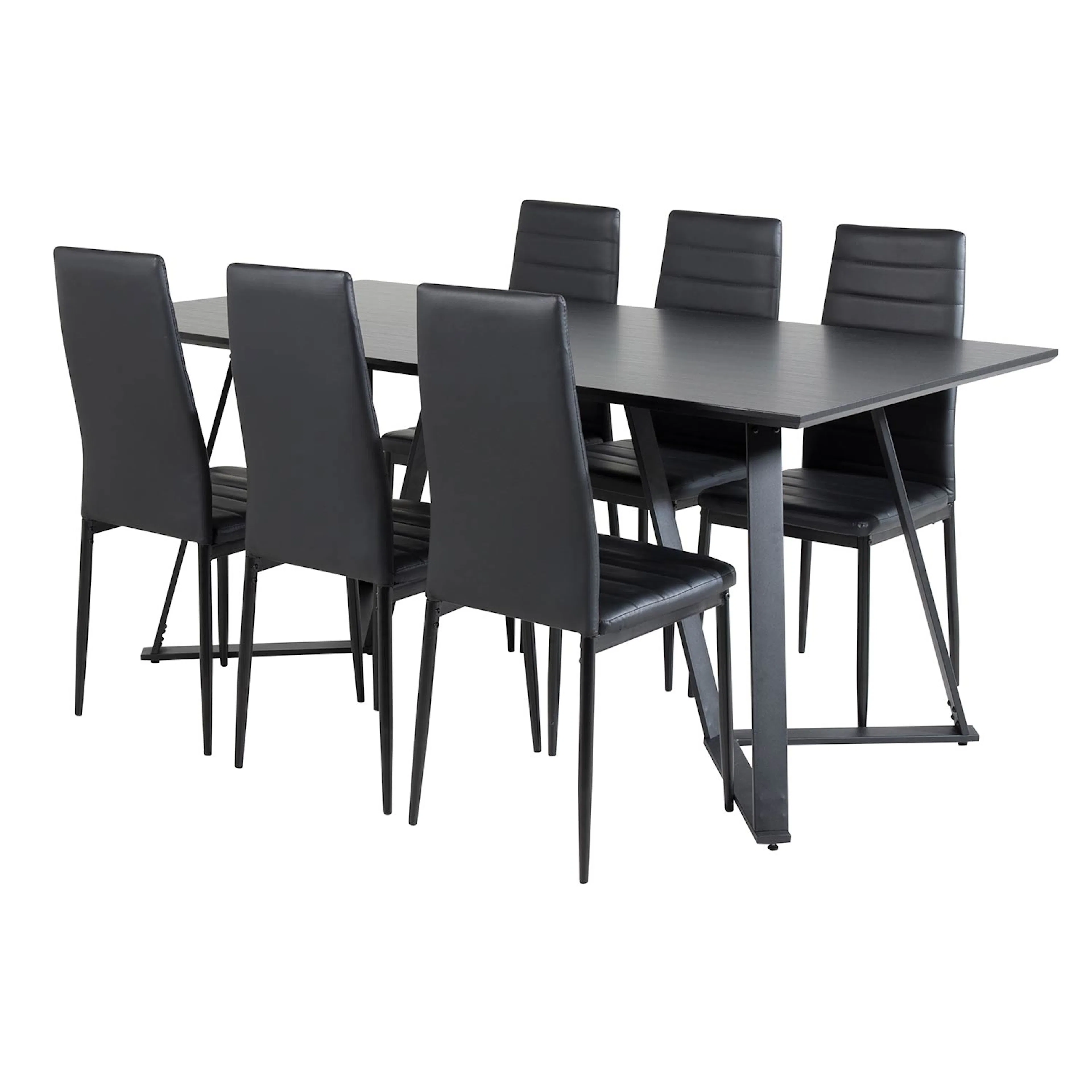 Spisegruppe Venture Home Madde med 6 Sly Stoler