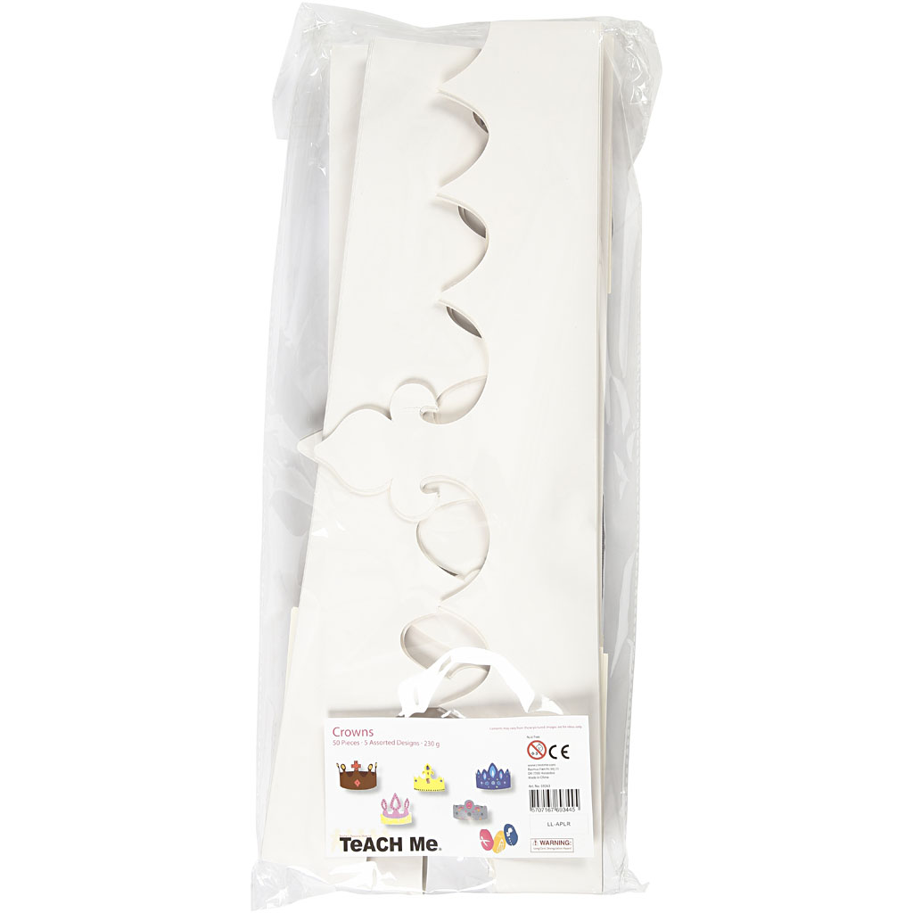 Kroner Creativ Company Av Papp Hvit 60 cm 50 Stk/1 Pk
