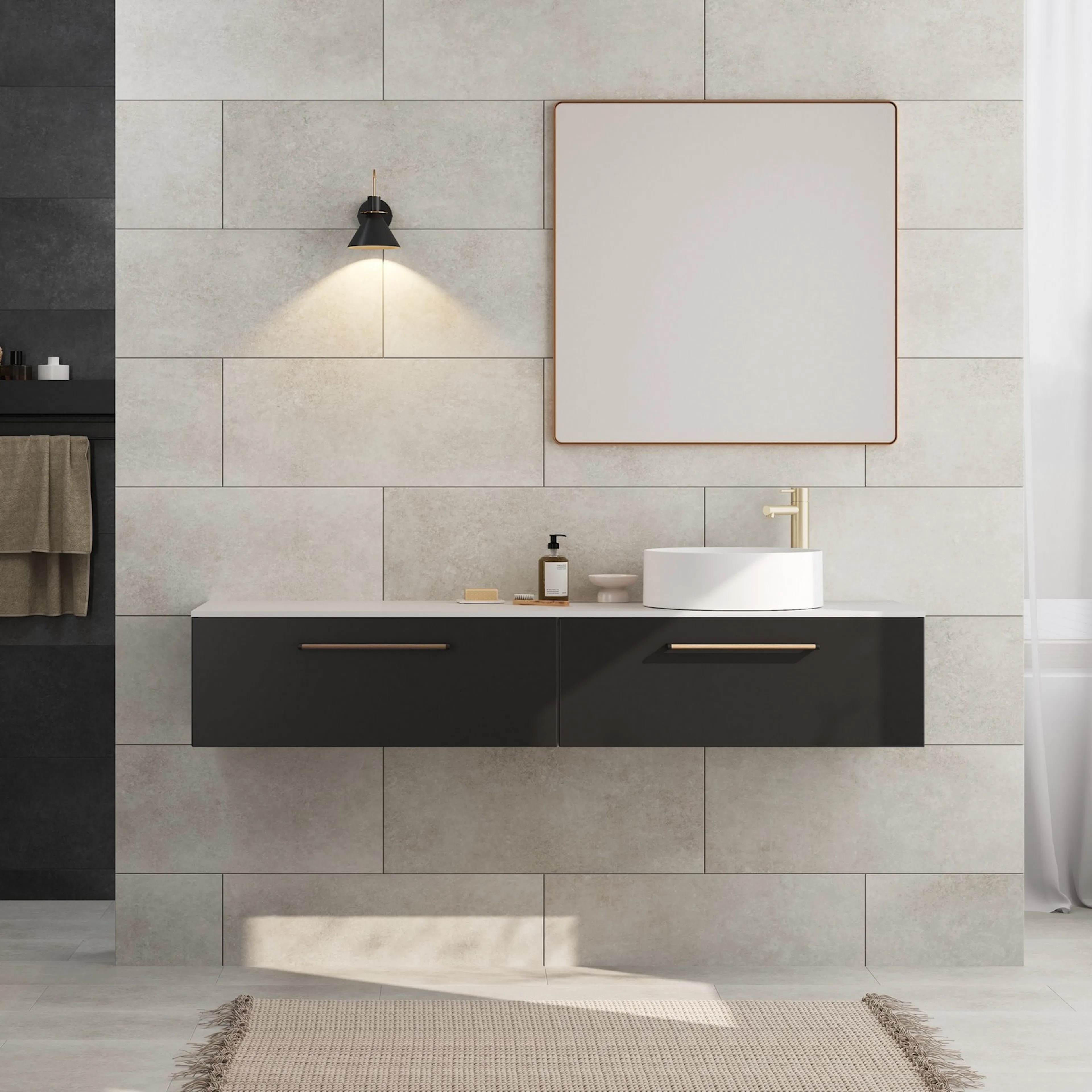 Topplate Linn Bad Corian