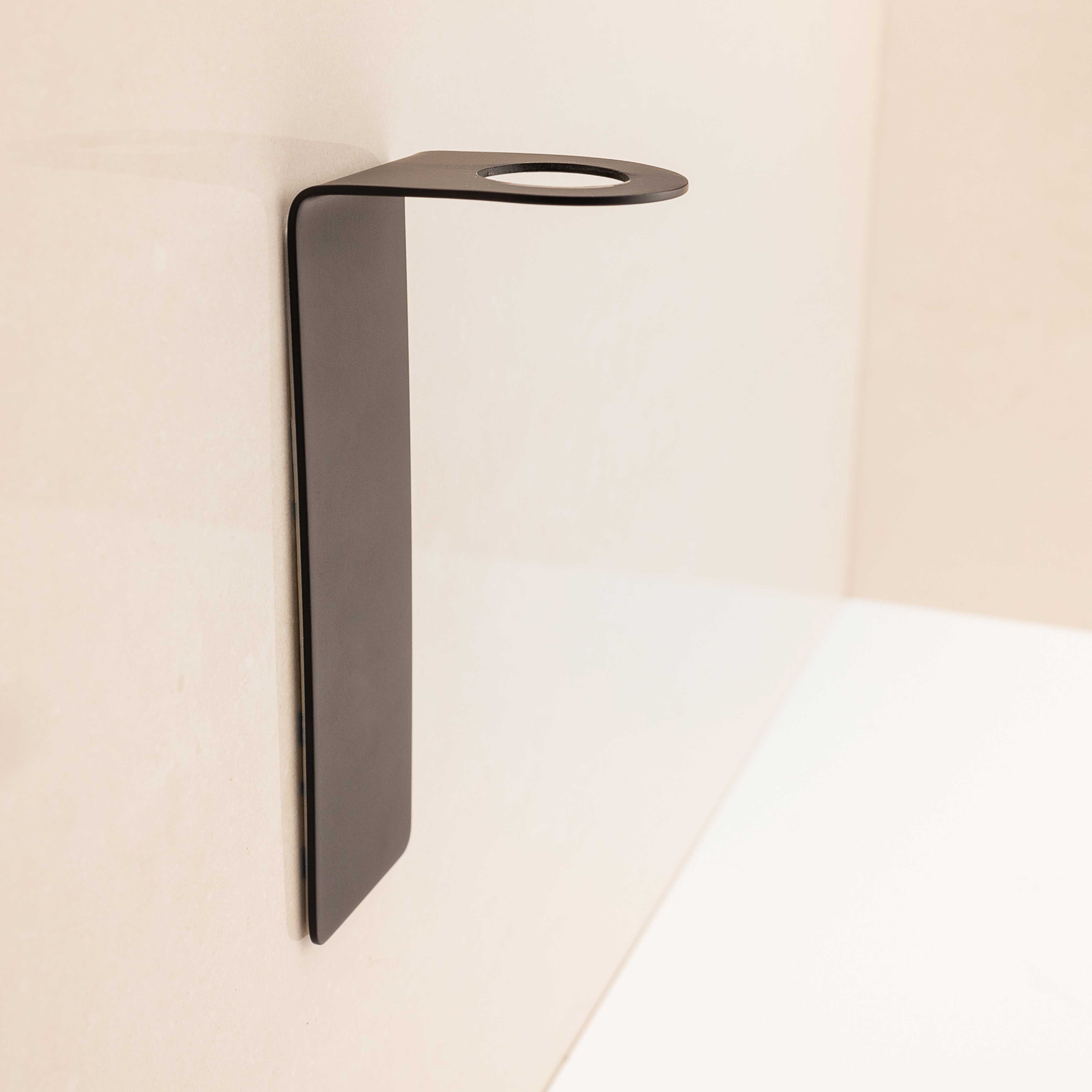 LAVABO Luna Sæbedispenserholder, Matsort Sort Matt
