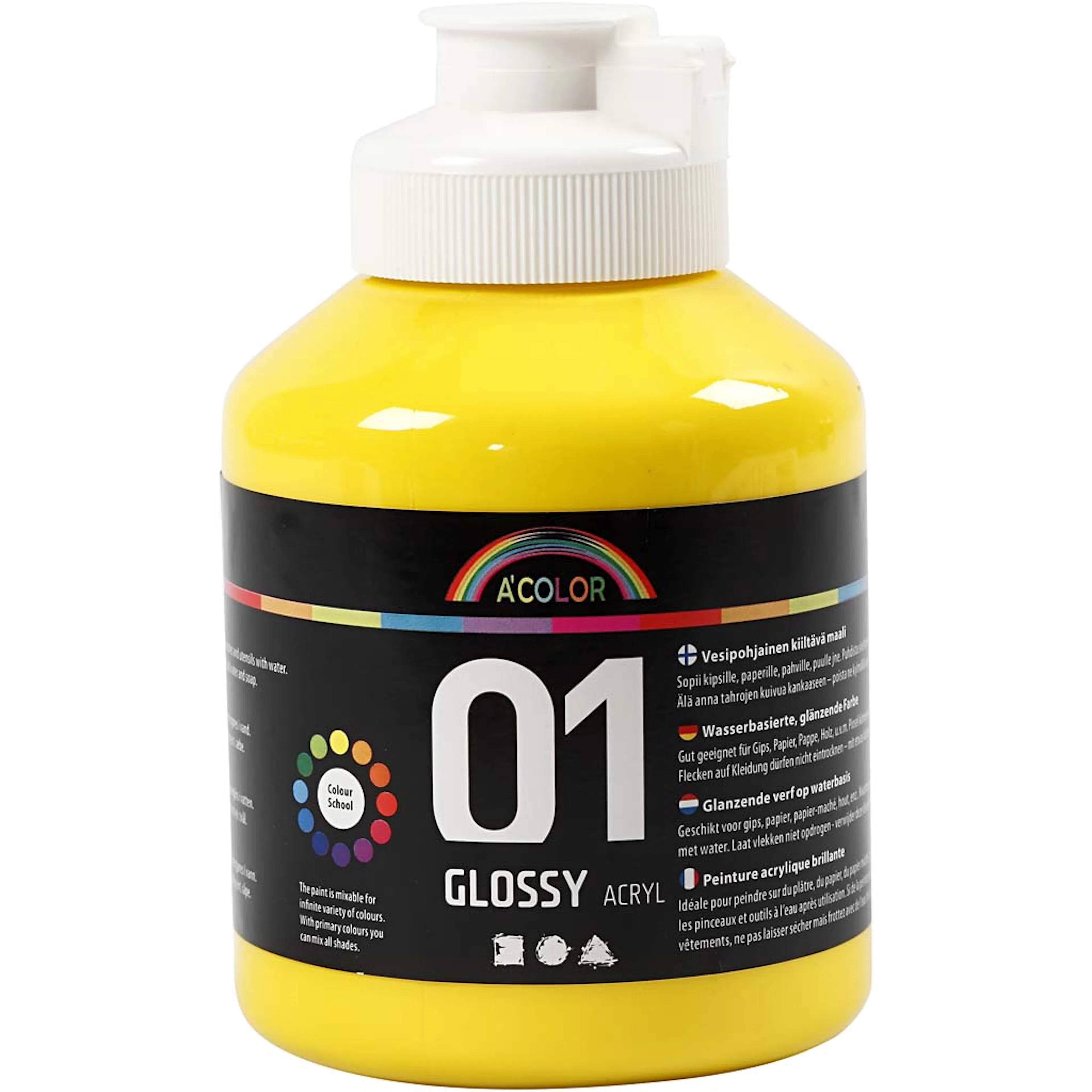 Akrylmaling Creativ Company A-color Nr 01 Blank 500 ml