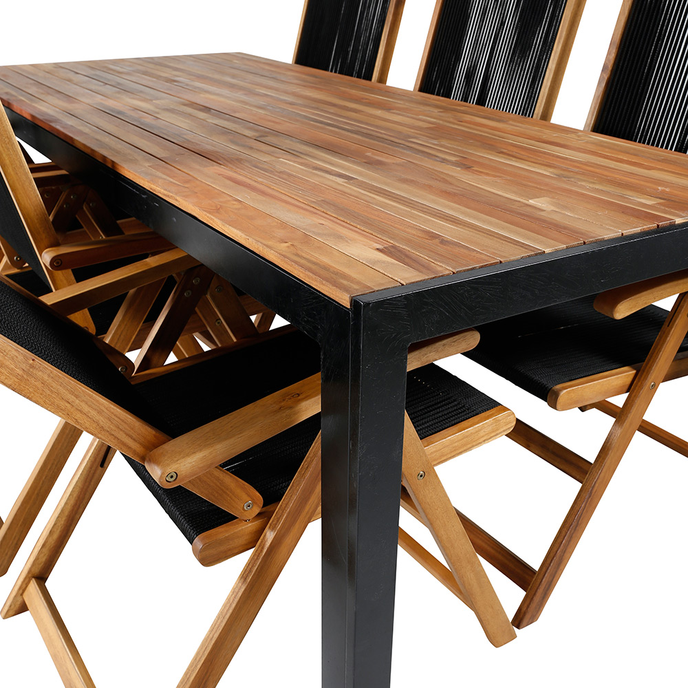Spisegruppe Venture Home Bois med 6 Lumi Stoler