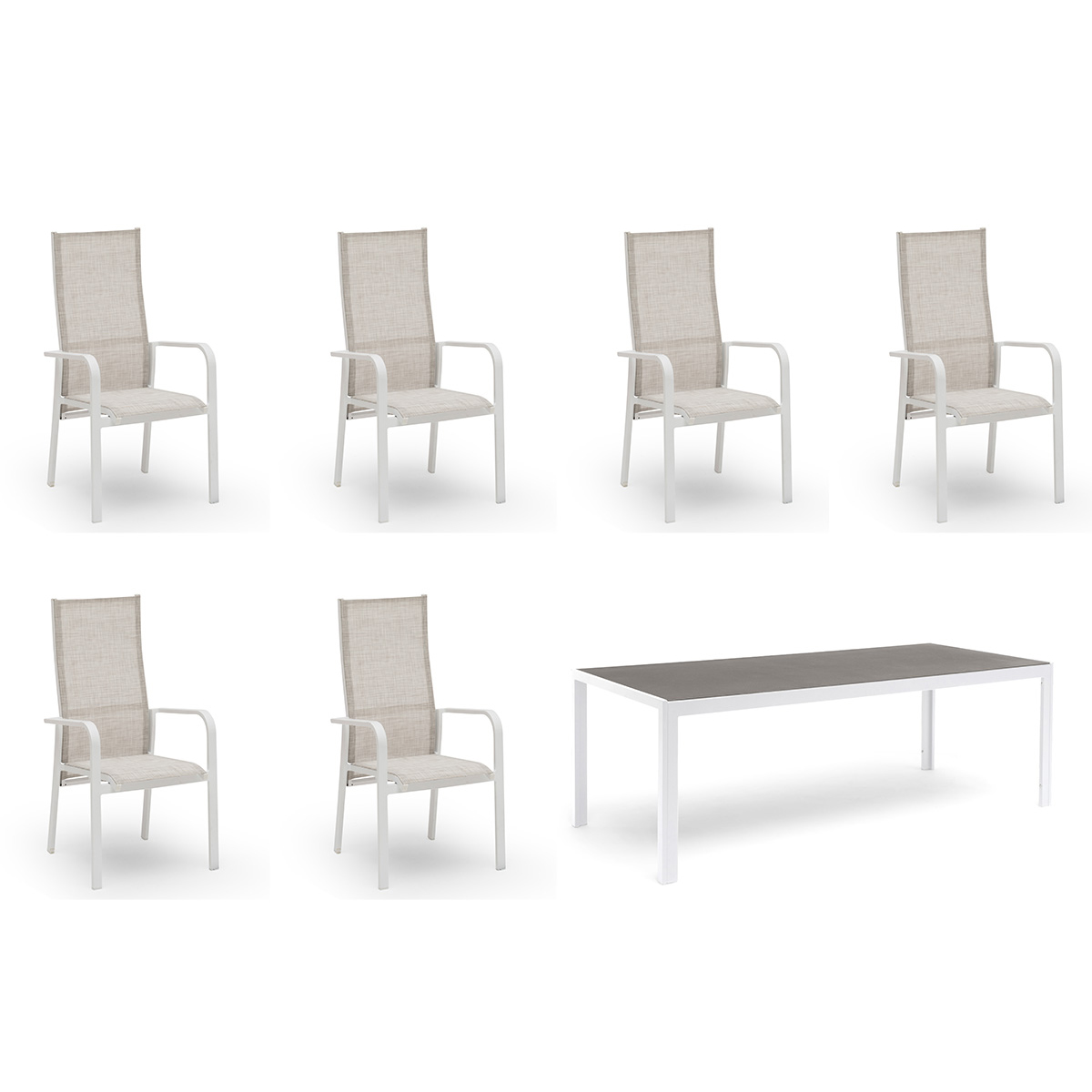 Spisegruppe Hage Hillerstorp Hånger 6stk Posisjonstoler med Hagebord 90x210 cm