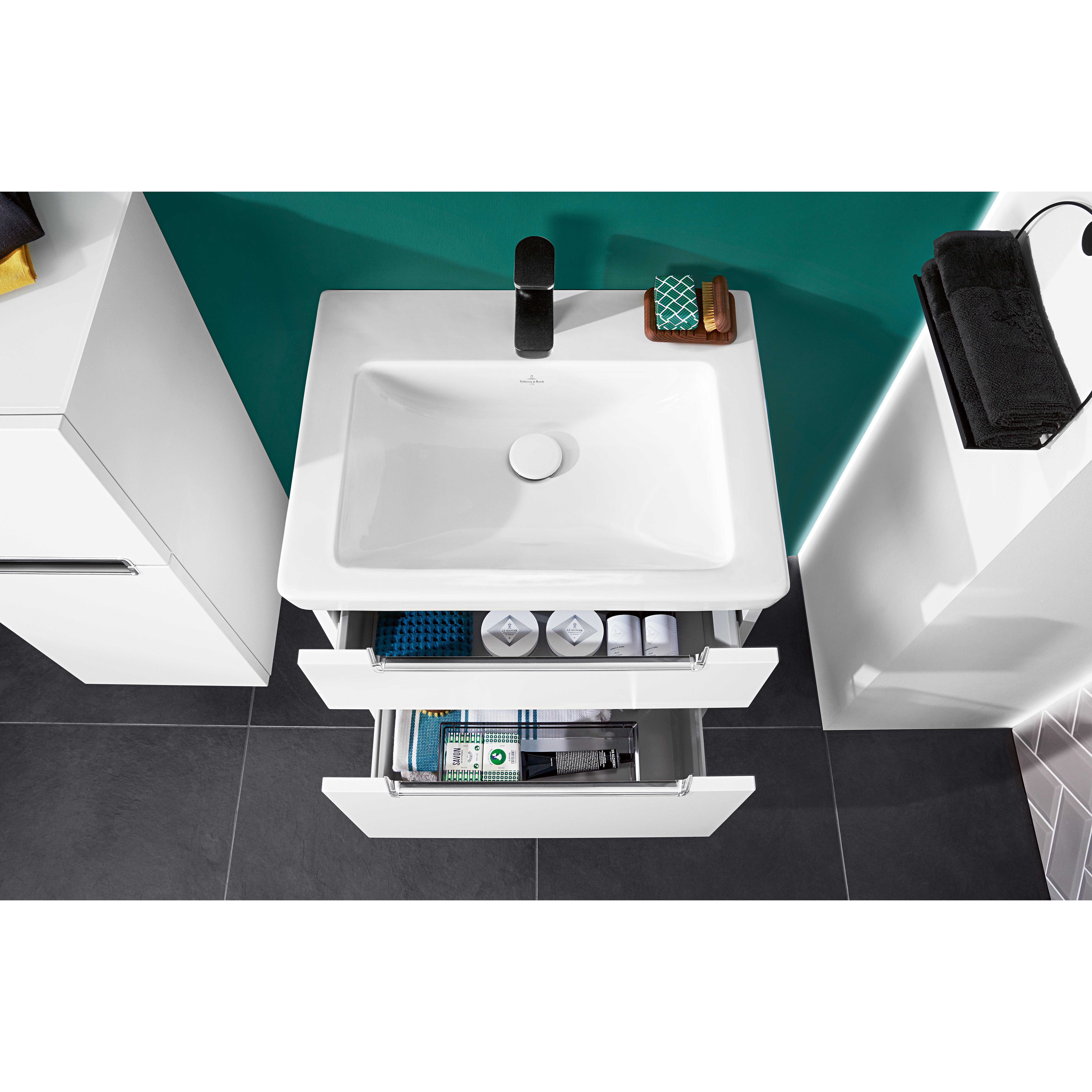 Tvättställsskåp Villeroy & Boch Subway 2.0 med 2 Lådor