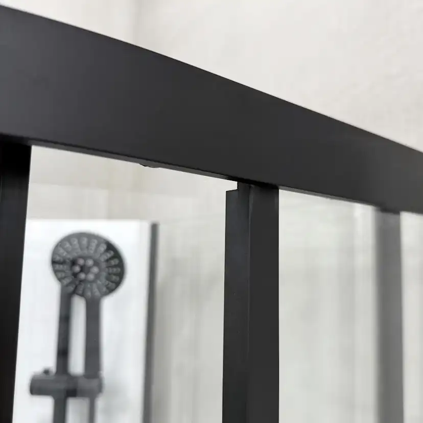 Dusjkabinett Bathlife Betrakta 80x80 Svart/Hvit
