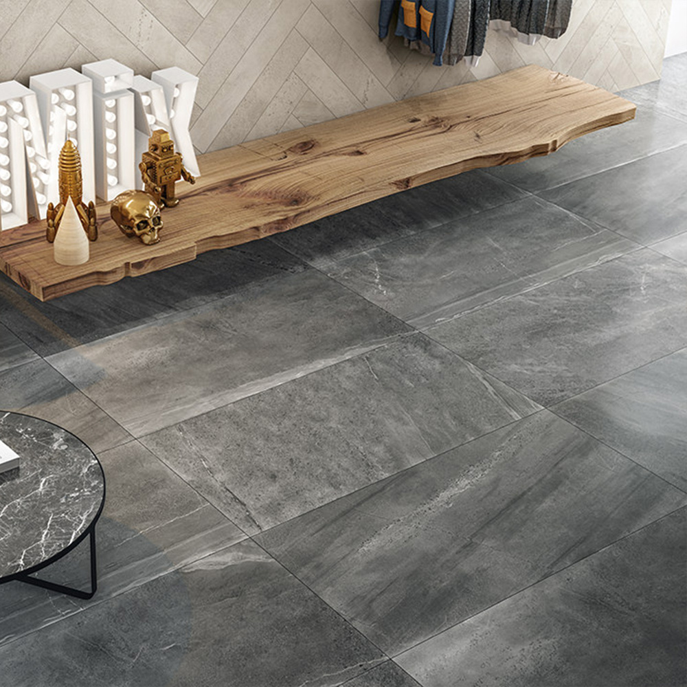 Klinker Coem Ceramiche Brit Stone Mørk Grå Grå 30x60 cm Matt
