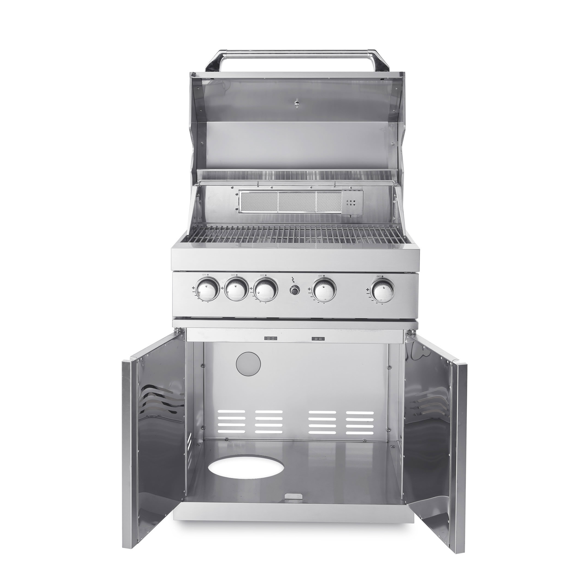 Frittstående Gassgrill Myoutdoorkitchen Stainless Collection med 4 Brennere og Infravarme