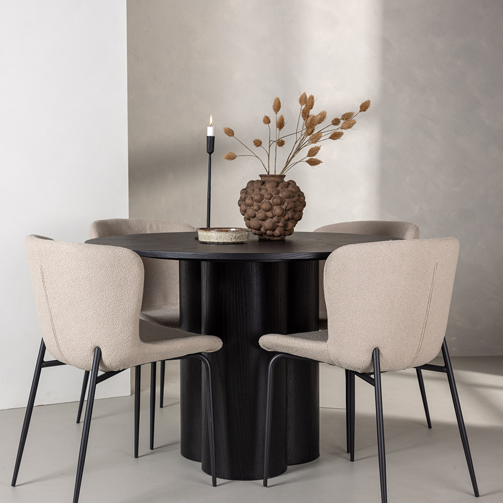 Spisegruppe Venture Home Olivia med 4 Modesto Stoler