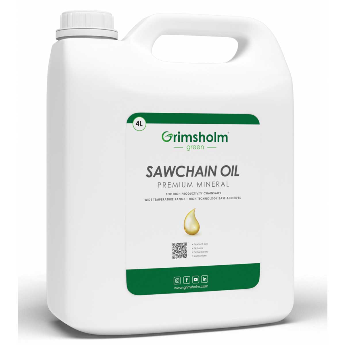 Sagkjedeolje Grimsholm Premium Mineral 4L