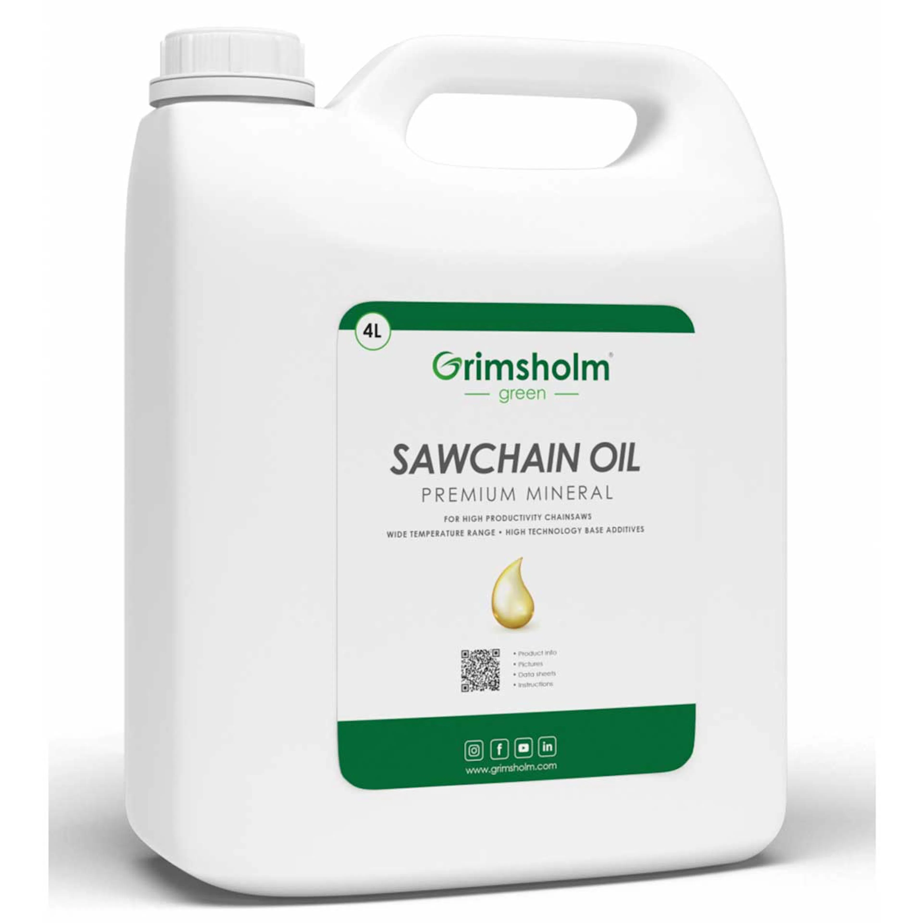 Sagkjedeolje Grimsholm Premium Mineral 4L