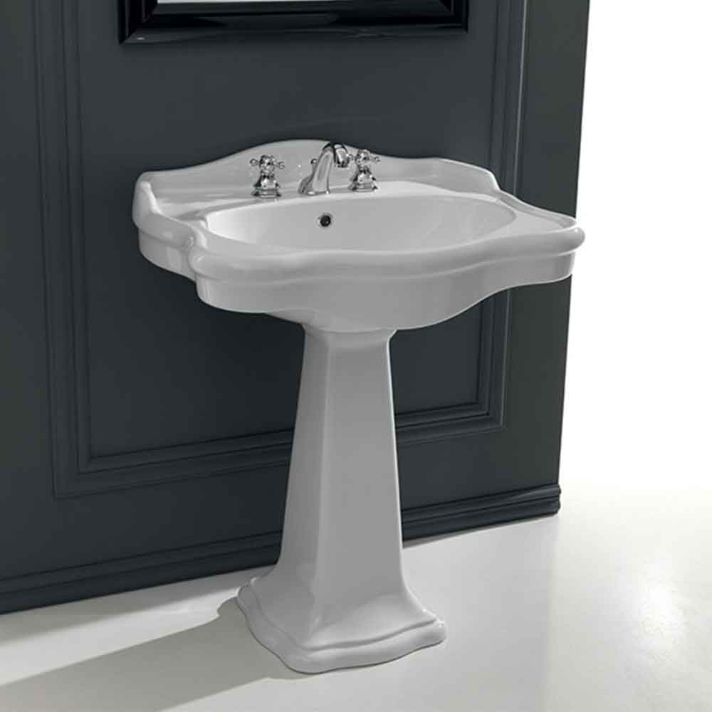 Tvättställ Lavabo Contea Retro med Pelare
