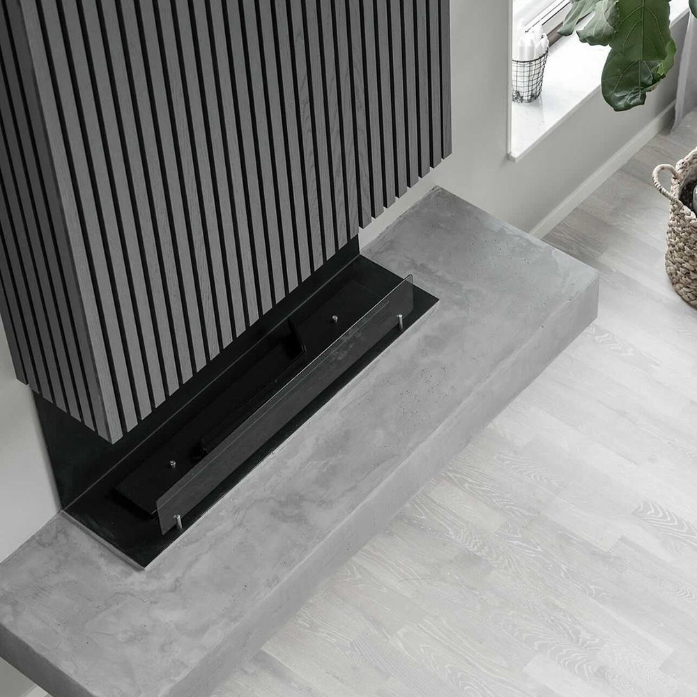 Akustikpanel Wood on wall Ek Grålackad