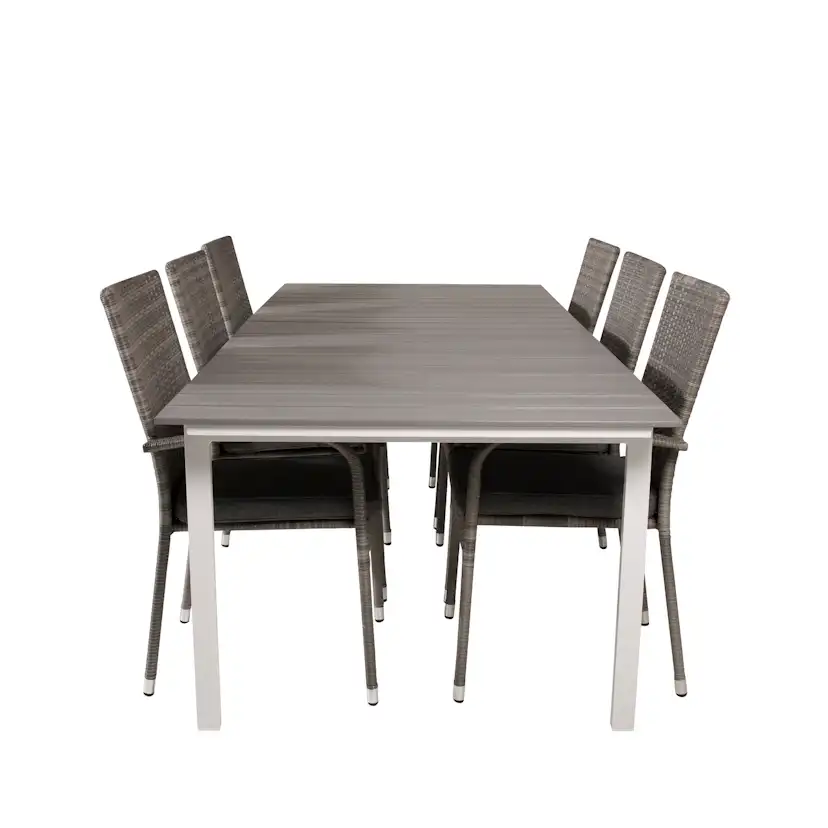 Spisegruppe Venture Home Lova 224/324 med 6 Asta Stoler