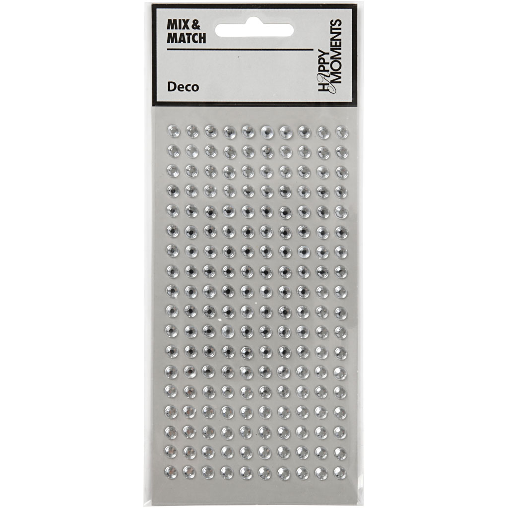 Rhinsten Creativ Company 5 mm Sølv 144 stk/1 Pk