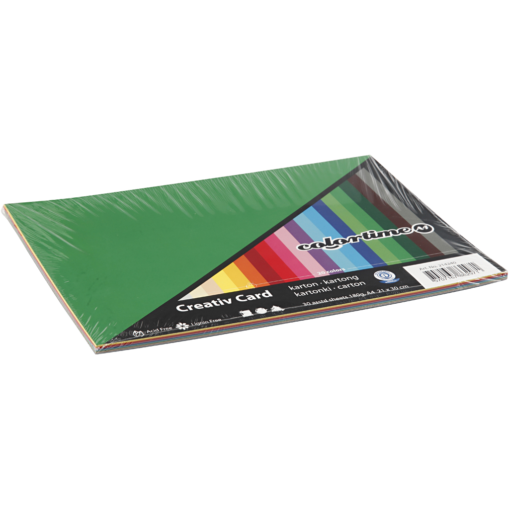 Kartong Creativ Company Ass Farger A4 210x297 mm 1 Pk