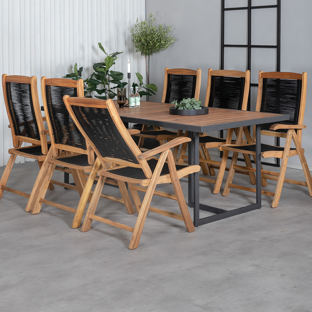 Spisegruppe Venture Home King med 6 Peder Spisestoler