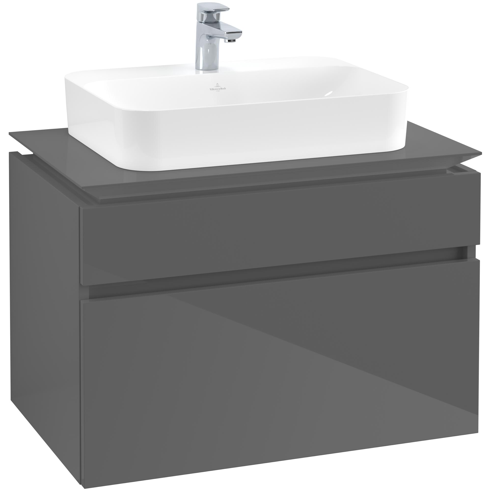 Tvättställsskåp Villeroy & Boch Legato med 2 Lådor för Ytmonterat Tvättställ från Finion & Memento | badrum - badrumsmobler - tvattstallsskap-och-kommod | KakelKungen