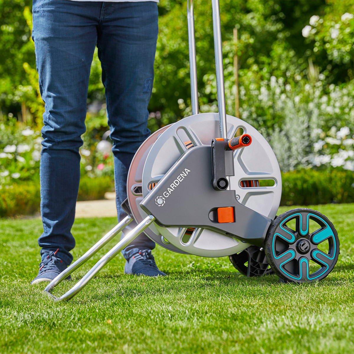 Slangevogn Gardena CleverRoll M Metall Sett 25 m