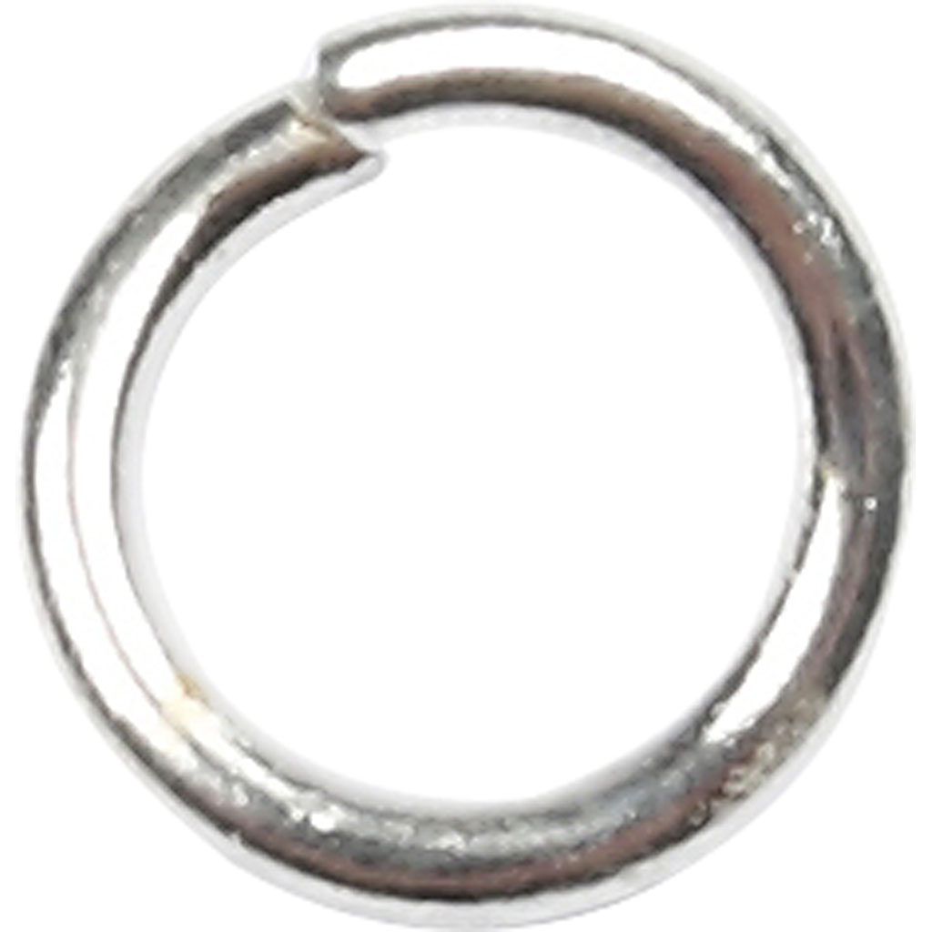 O-Ringer Creativ Company Forsølvet Str 4,4 mm Tykkelse 0,7 mm 500 Stk/1 Pk