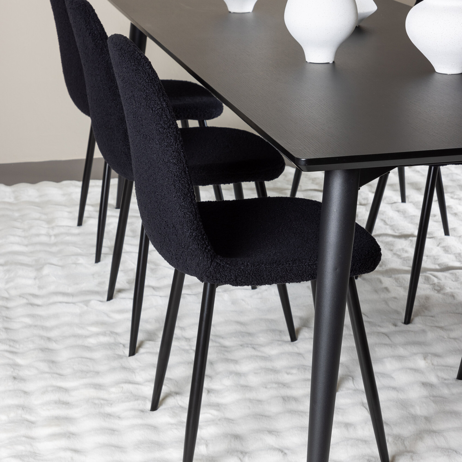 Spisegruppe Venture Home Ellis 230 med 6 stk Polar Stoler Teddy