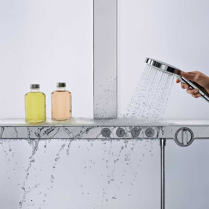 Takdusjsett Hansgrohe Rainmaker Select 460 3jet Showerpipe med 4 Funksjoner