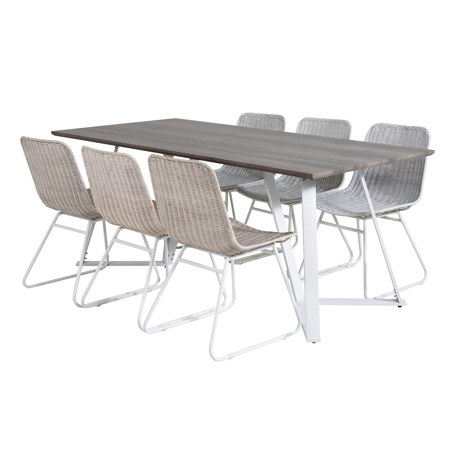 Spisegruppe Venture Home Madde med 6 Cornelia Stoler