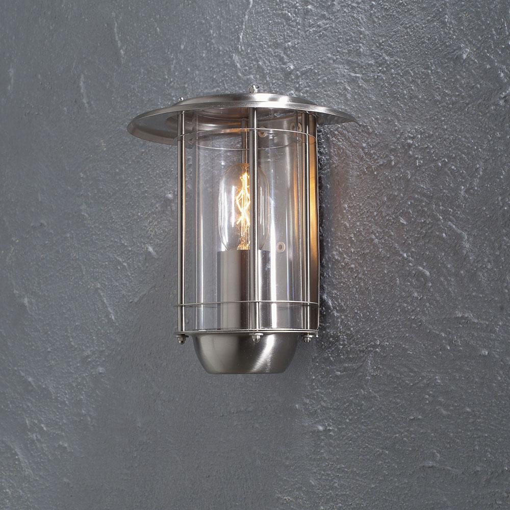 Vegglampe Gnosjö Konstsmide Trento E27 Rustfritt