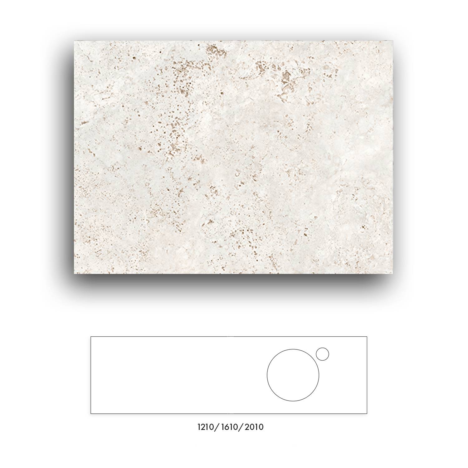 Bänkskiva Macro Design Crown+ Dekton  2010 till Tvättställsskåp Crown
