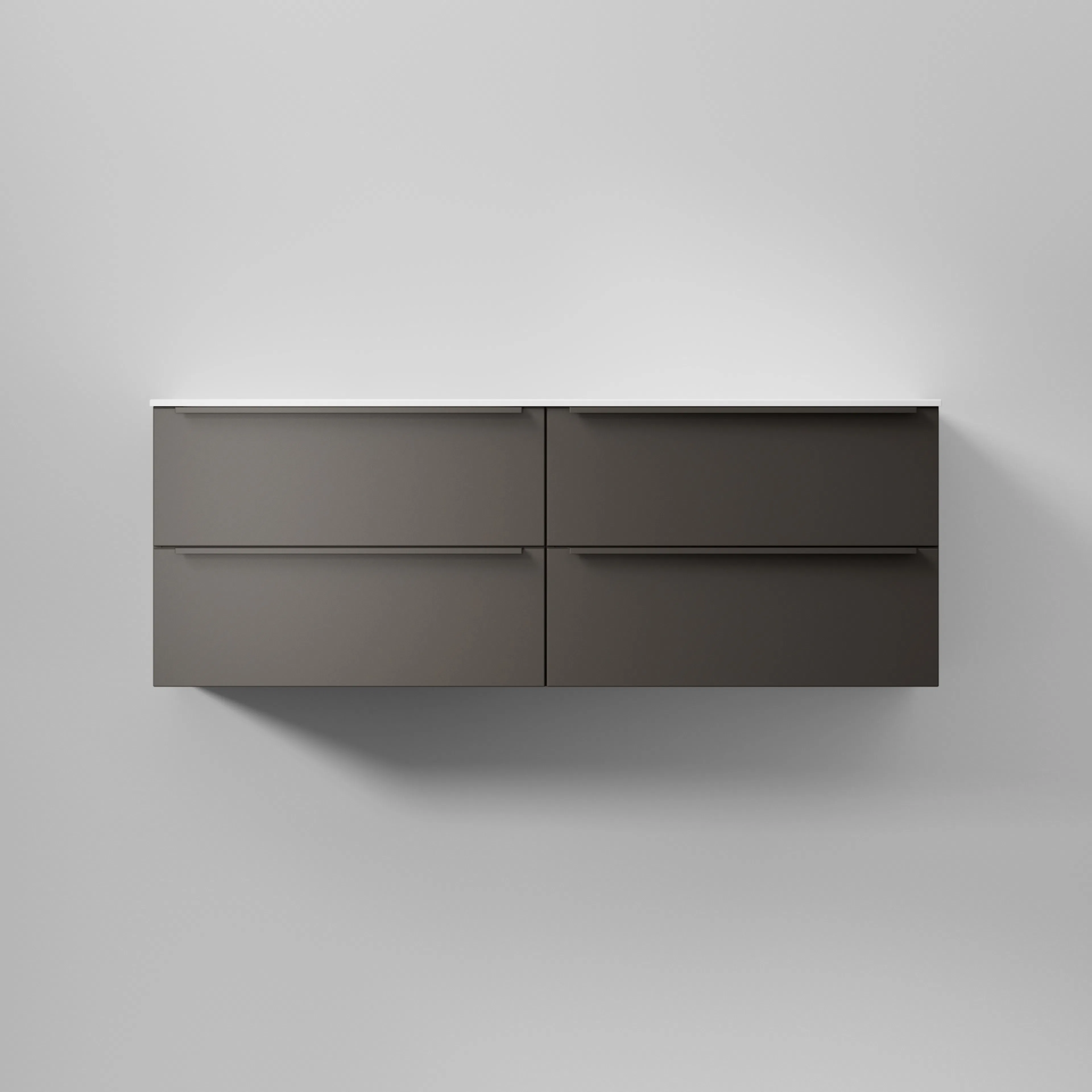 Kommod Core Avant 140 D Carbon Grey, 4 Lådor Carbon Grey, 1400x454x500 mm