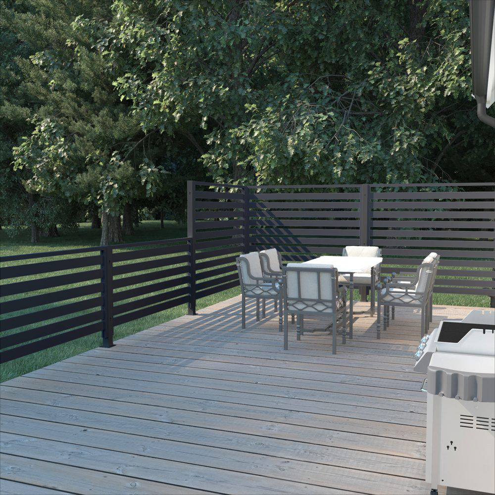Aluminiumsgjerde Skotte Garden Rand Sort