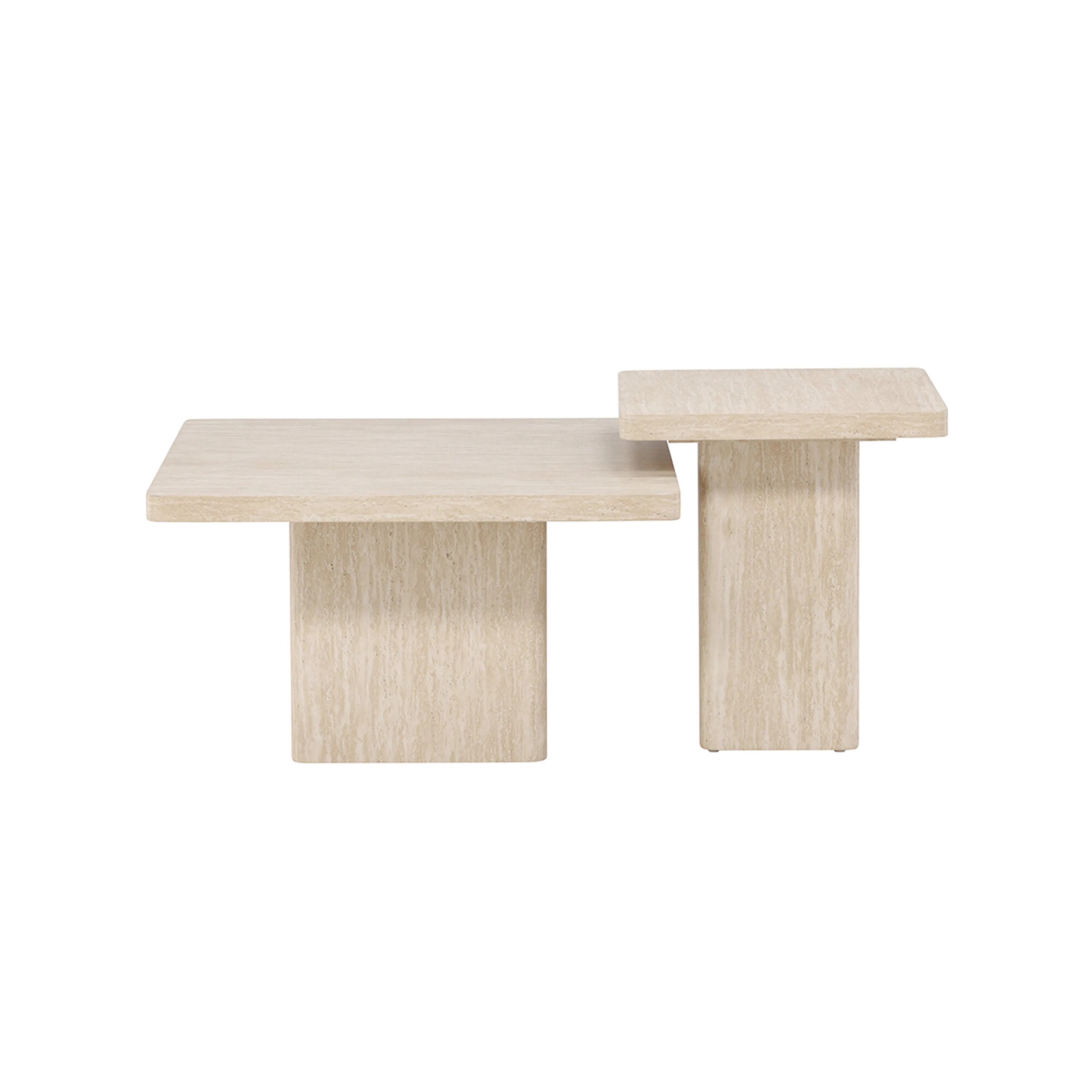 Sofabord Venture Home Qvart Set 80x80x46 cm & 50x50x56 cm