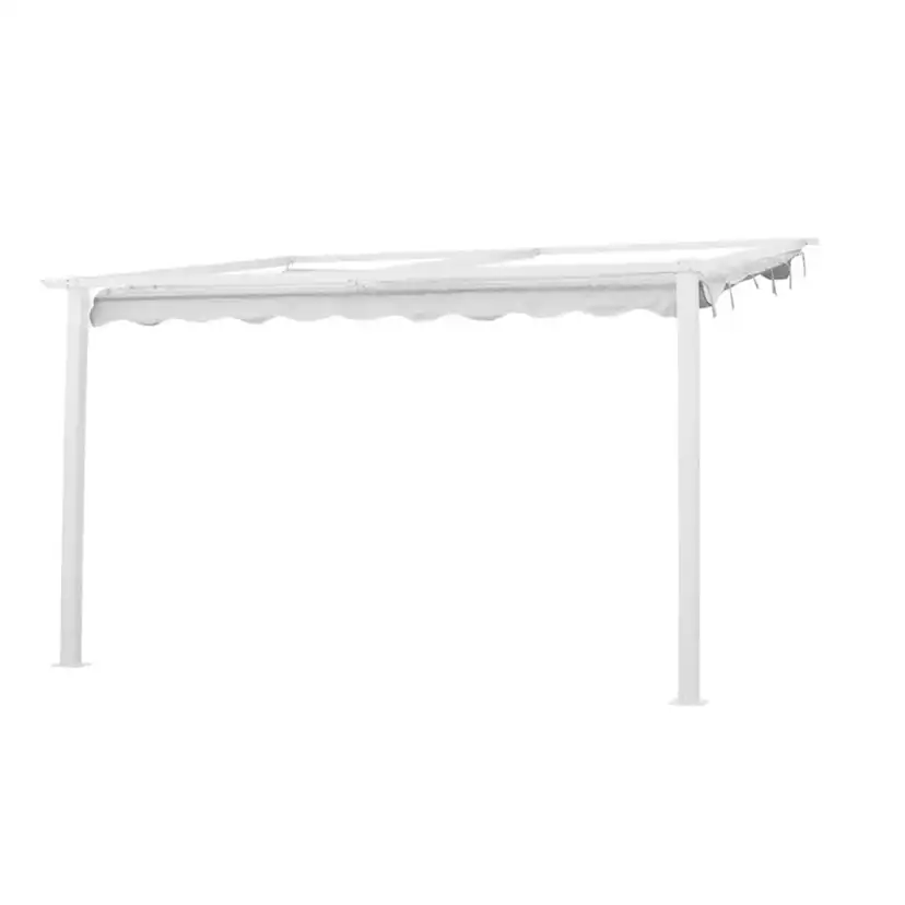 Veggpergola Jabo 4x4 m Hvit