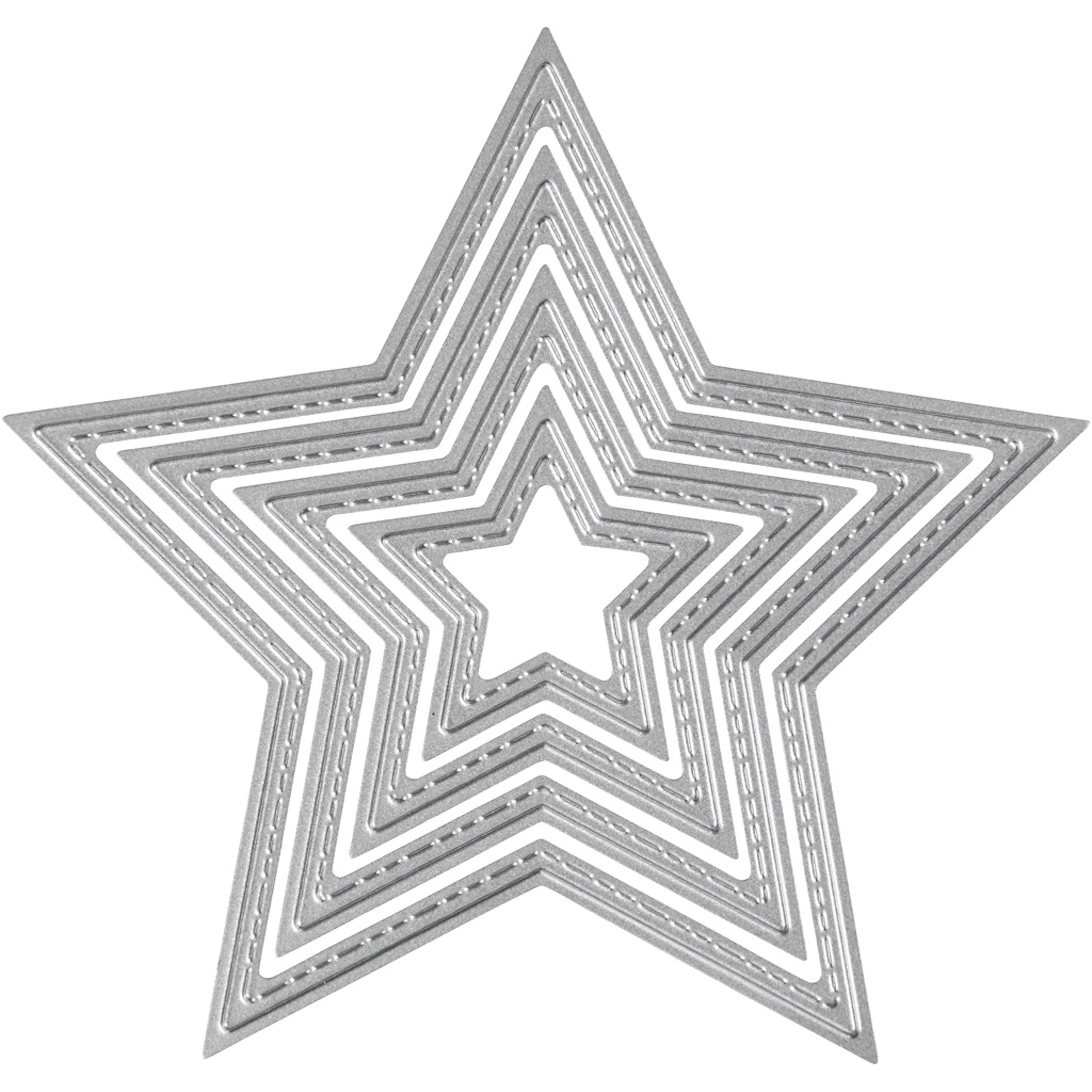 Skjæresjablong Creativ Company Stjerner 1 stk
