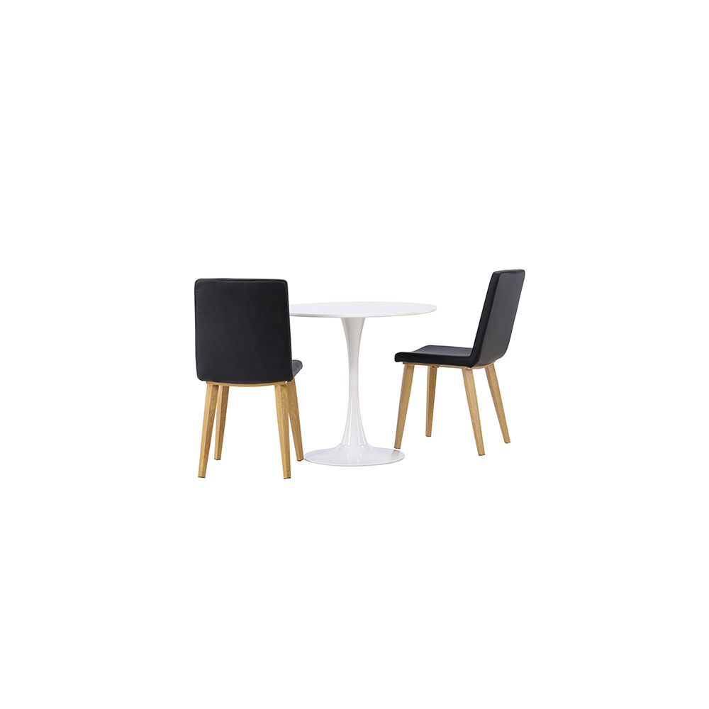 Spisegruppe Venture Home Hamden Ø80 cm med 2 stk Today Stoler