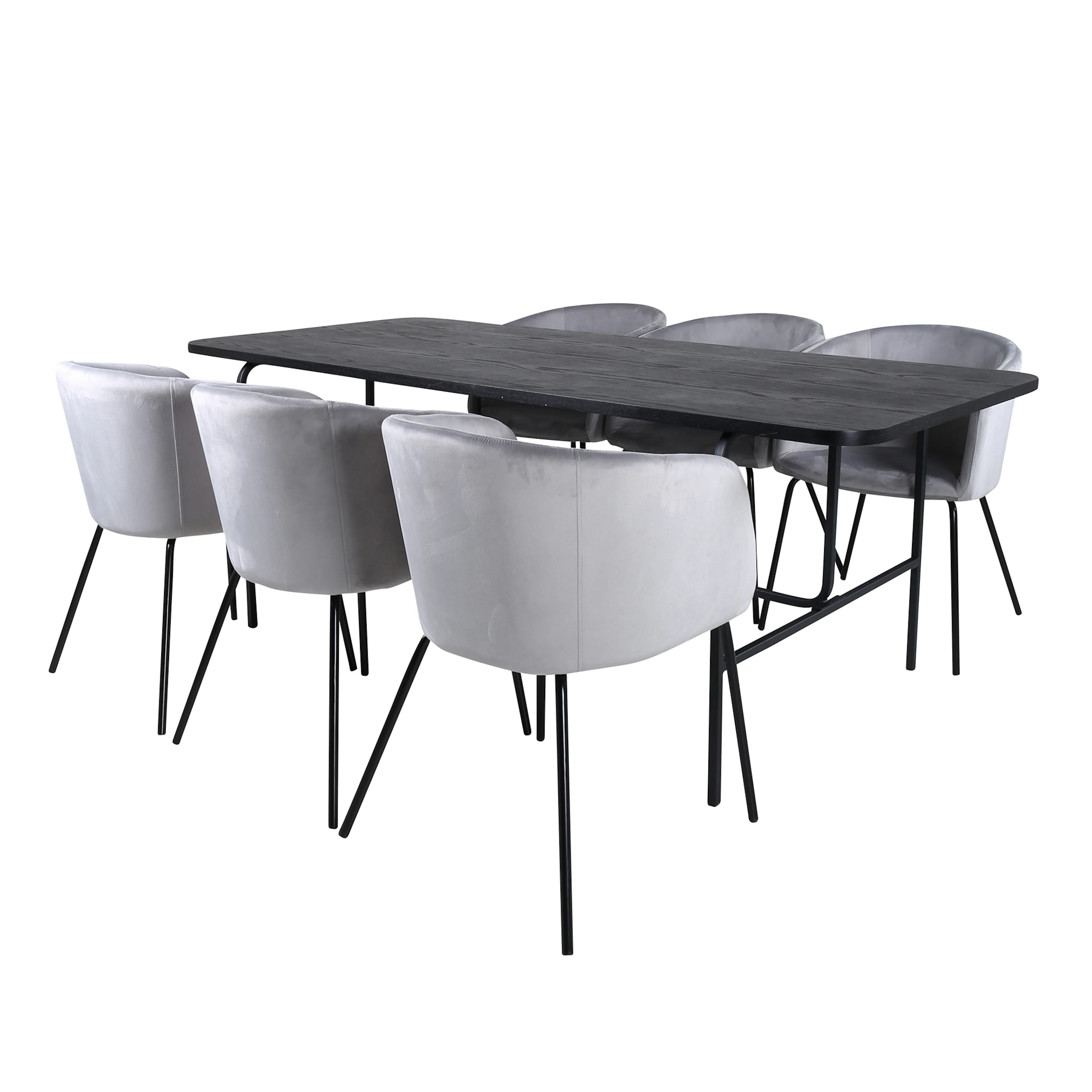 Spisegruppe Venture Home Chicago med 6 Bergen Stoler