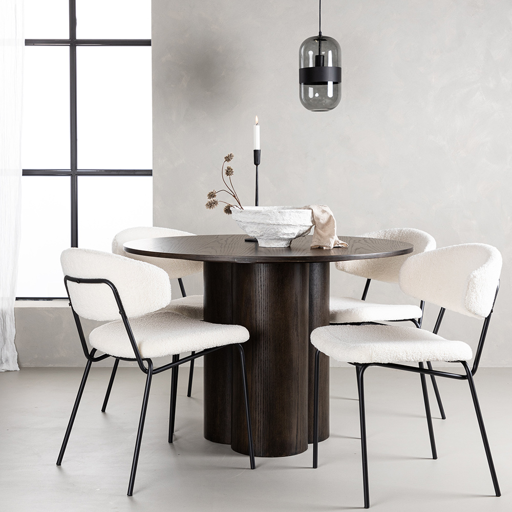 Spisegruppe Venture Home Olivia med 4 Chico Stoler
