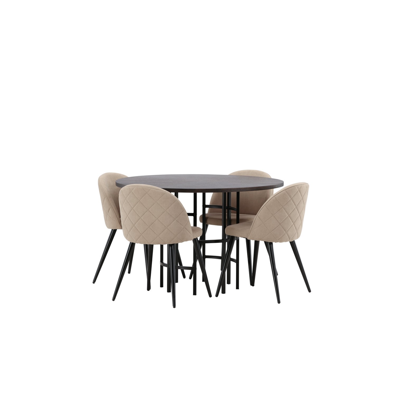 Spisegruppe Venture Home Copenhagen med 4 Velvet Stitches Stoler