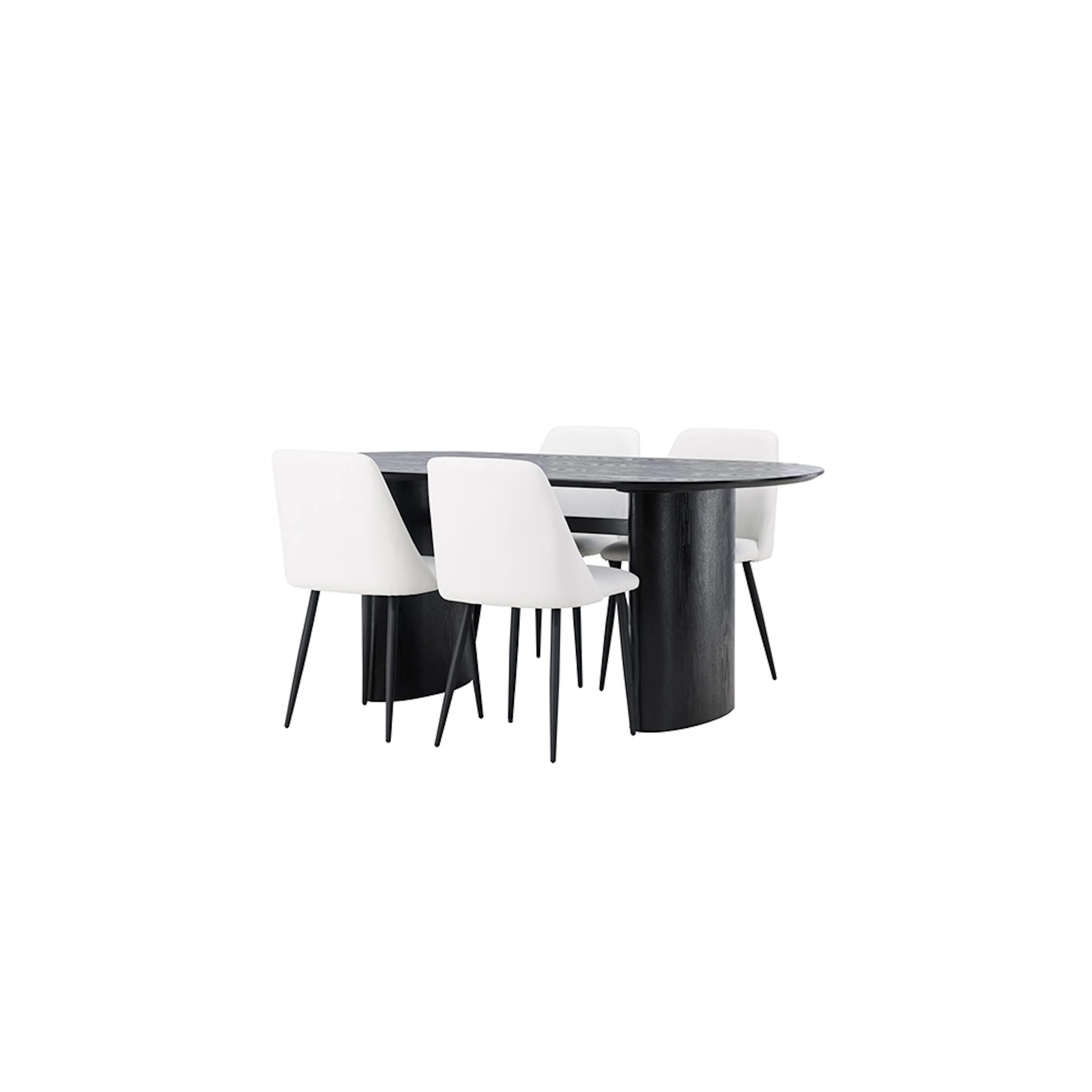 Spisegruppe Venture Home Isolde med 4 stk Night Stoler