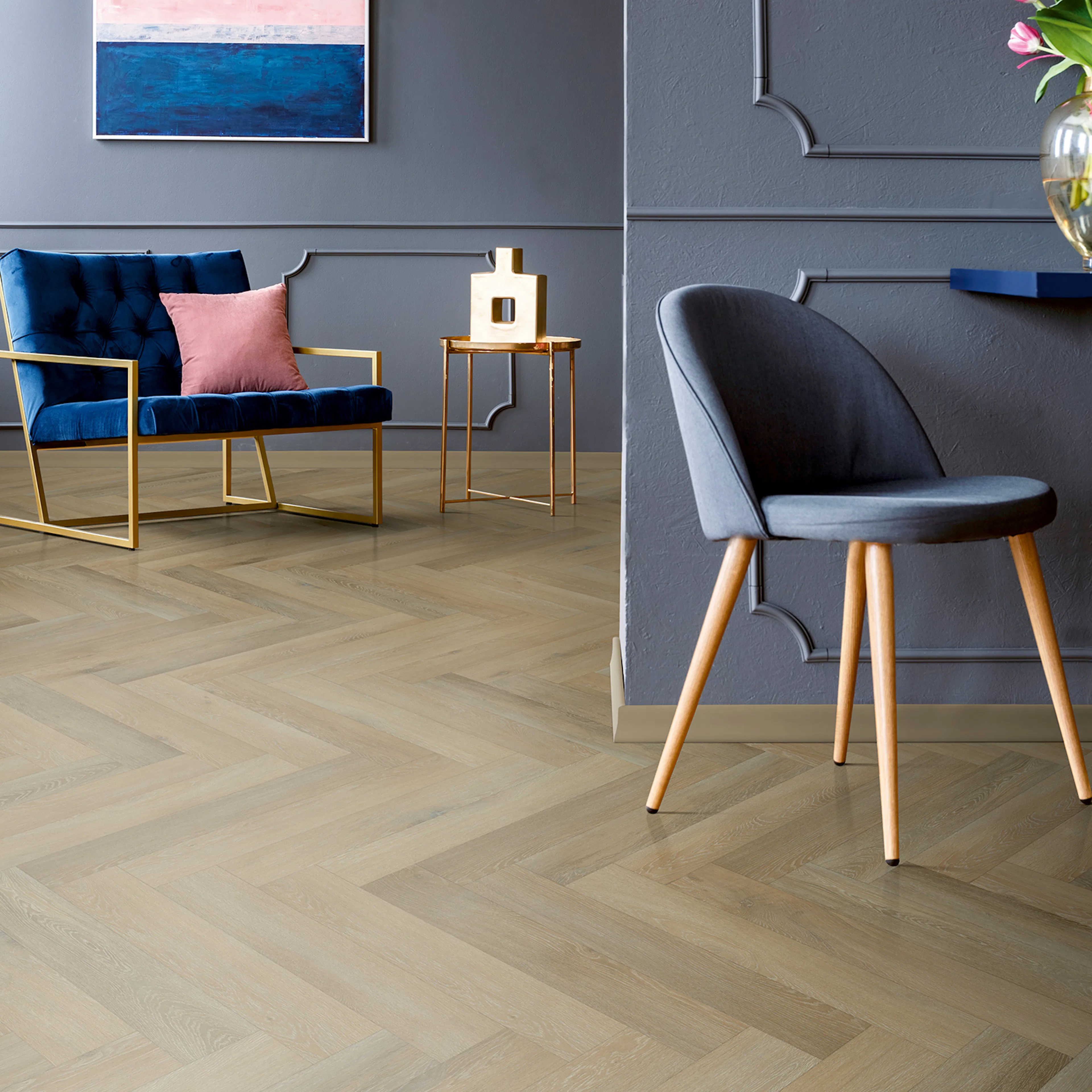 Vinylgulv Aspecta Contours Multilayer 0,55 Iconic Oak Bolsena Herringbone